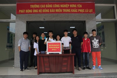 Trường Cao đẳng Công nghiệp Hưng Yên Sẻ chia yêu thương đến với miền Trung ruột thịt