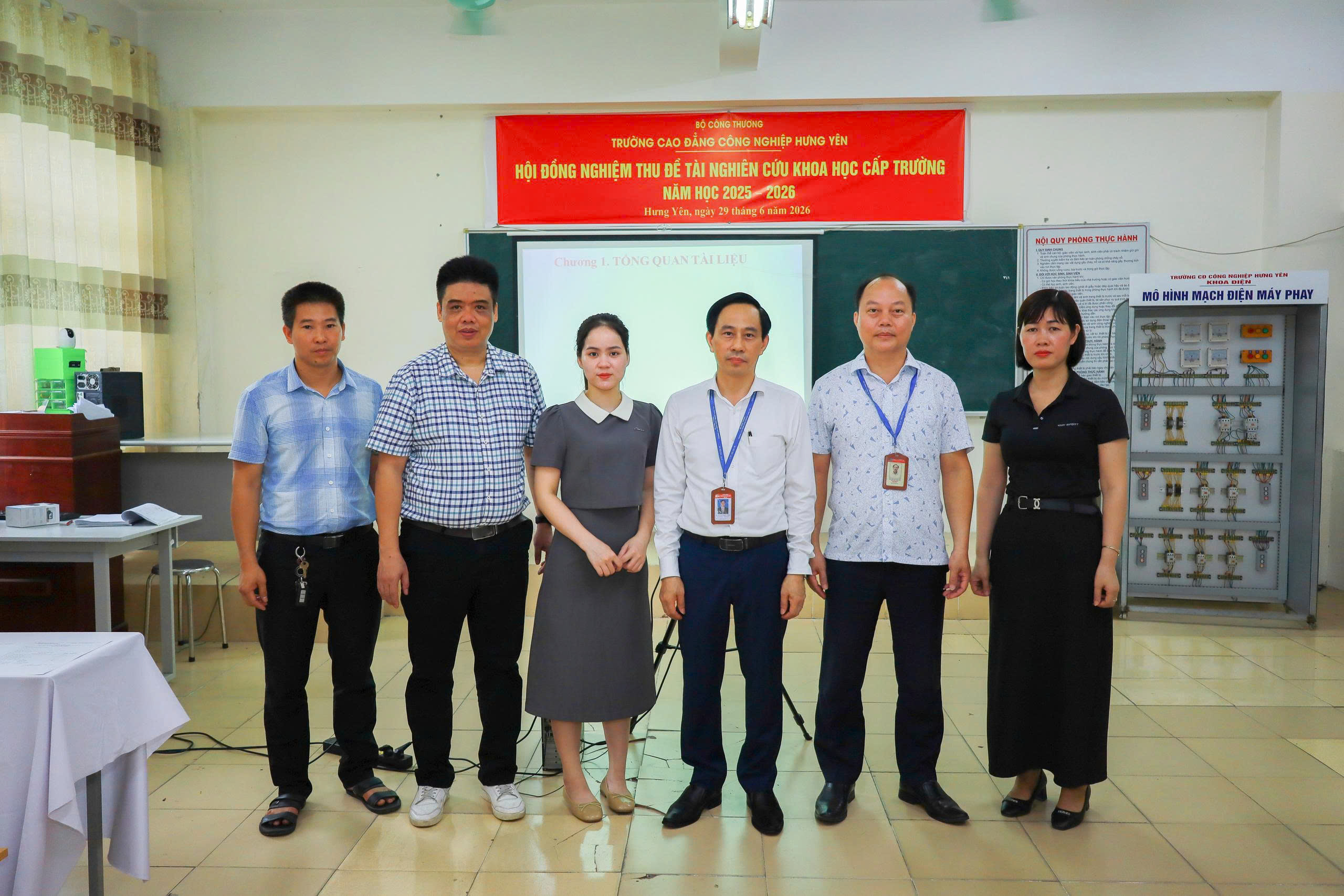 TRƯỜNG CAO ĐẲNG CÔNG NGHIỆP HƯNG YÊN TỔ CHỨC NGHIỆM THU ĐỀ TÀI NGHIÊN CỨU KHOA HỌC CẤP TRƯỜNG NĂM HỌC 2025 - 2026